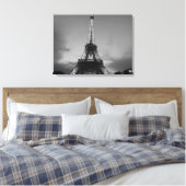 Schwarz-Weiß-Eiffelturm in Paris Leinwanddruck (Insitu (Schlafzimmer))