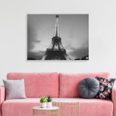 Schwarz-Weiß-Eiffelturm in Paris Leinwanddruck (Insitu (Wohnzimmer))