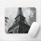 Schwarz-Weiß-Eiffelturm in Paris Mousepad (Mit Mouse)