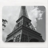 Schwarz-Weiß-Eiffelturm in Paris Mousepad (Vorne)