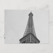 Schwarz-Weiß-Eiffelturm in Paris Postkarte (Vorderseite)