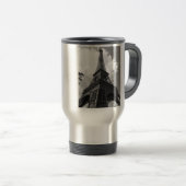 Schwarz-Weiß-Eiffelturm in Paris Reisebecher (VorderseiteRechts)