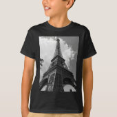 Schwarz-Weiß-Eiffelturm in Paris T-Shirt (Vorderseite)