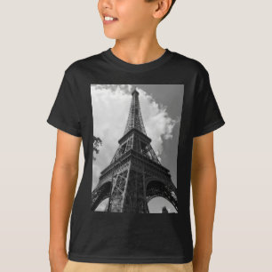 Schwarz-Weiß-Eiffelturm in Paris T-Shirt