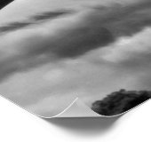 Schwarz-weiß Eiffelturm Liebe Paris - Europa Reise Poster (Ecke)