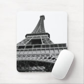 Schwarz-Weiß-Eiffelturm Mousepad (Mit Mouse)