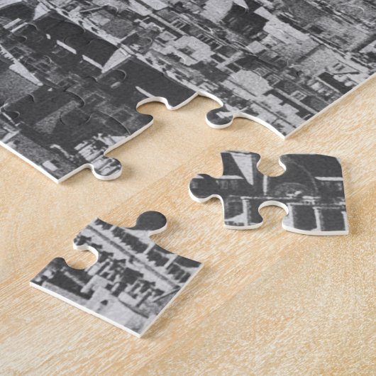 Schwarz-Weiß-Eiffelturm Paris Fotografie Puzzle (Seite)