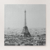 Schwarz-Weiß-Eiffelturm Paris Fotografie Puzzle (Vertikal)