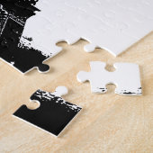 Schwarz-Weiß-Eiffelturm Puzzle (Seite)