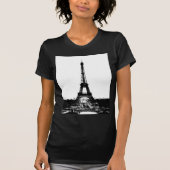 Schwarz-Weiß-Eiffelturm T-Shirt (Vorderseite)