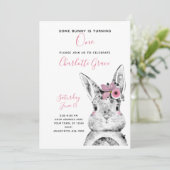 Schwarz & Weiß Ein Sonnenschein macht sich einen G Einladung (Stehend Vorderseite)