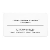 Schwarz-weiß Einfach Schlicht (Vorne)