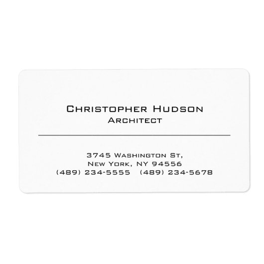 Schwarz-weiß Einfach Schlicht (Vorne)