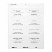 Schwarz-weiß Einfach Schlicht (Vorne)