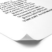 Schwarz-Weiß-Einfache 8-Tisch-Hochzeitskarte Poster (Ecke)