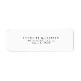 Schwarz-Weiß-Einfache Minimalistisch-Chic-Hochzeit