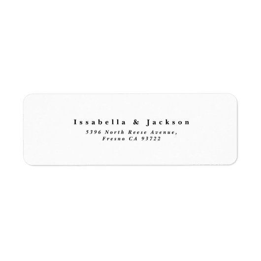 Schwarz-Weiß-Einfache Minimalistisch-Chic-Hochzeit (Vorne)