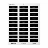 Schwarz-Weiß-Einfache Minimalistische Hochzeit (Vorne)