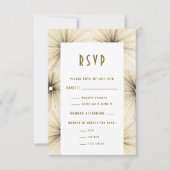 Schwarz-Weiß-einfarbige Fireworks RSVP Karte (Vorderseite)