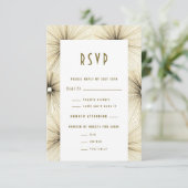 Schwarz-Weiß-einfarbige Fireworks RSVP Karte (Stehend Vorderseite)