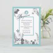 Schwarz-Weiß-Einladung Einladung (Stehend Vorderseite)