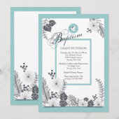 Schwarz-Weiß-Einladung Einladung (Vorne/Hinten)