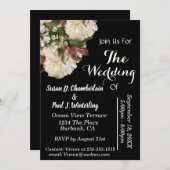 Schwarz-Weiß-Einladungen Einladung (Vorne/Hinten)