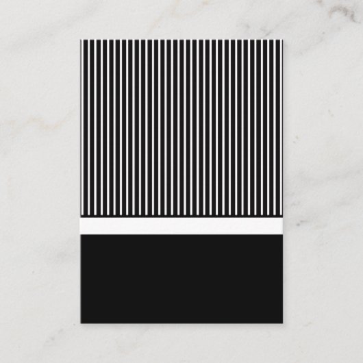 Schwarz-Weiß-Einladungs-Karte Beilagen Begleitkarte (Vorderseite)