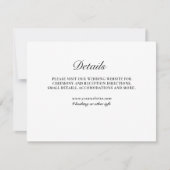 Schwarz/Weiß-Einschließkarte in klassischem Formul Einladung (Vorderseite)