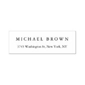 Schwarz-weiß Einzigartiges klassisches Elegant Sch Permastempel (Design)