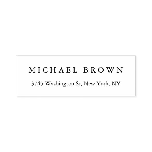 Schwarz-weiß Einzigartiges klassisches Elegant Sch Permastempel (Design)