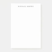 Schwarz-weiß Einzigartiges klassisches Elegant Sch Post-it Klebezettel (Vorderseite)