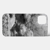 Schwarz-Weiß-Eis Abstrakt Case-Mate iPhone Hülle (Rückseite (Horizontal))