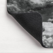 Schwarz-Weiß-Eis Abstrakt Mousepad (Ecke)
