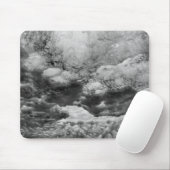 Schwarz-Weiß-Eis Abstrakt Mousepad (Mit Mouse)