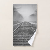 Schwarz-Weiß-Eisenbahn Nr. 3 Badhandtuch Set (Handtuch)