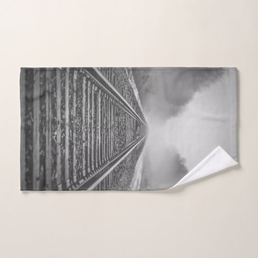 Schwarz-Weiß-Eisenbahn Nr. 3 Badhandtuch Set (Handtuch)