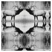 Schwarz-Weiß-Elch Stoff (Muster)