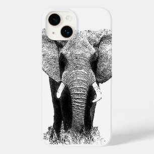 Schwarz-Weiß-Elefant Case-Mate iPhone Hülle