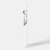 Schwarz-Weiß-Elefant Case-Mate iPhone Hülle (Rückseite / Links)