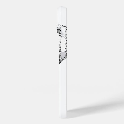 Schwarz-Weiß-Elefant Case-Mate iPhone Hülle (Rückseite / Links)