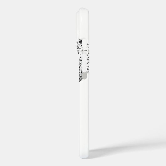 Schwarz-Weiß-Elefant Case-Mate iPhone Hülle (Rückseite / Links)