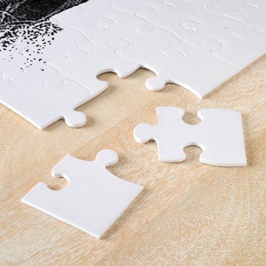 Schwarz-Weiß-Elefant Puzzle (Seite)