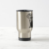 Schwarz-Weiß-Elefant Reisebecher (Mittel)