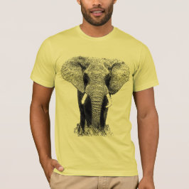 Schwarz-Weiß-Elefant T-Shirt