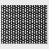 Schwarz-Weiß-Elefanten-Geschenk Austausch Weihnach Geschenkpapier (Flach)