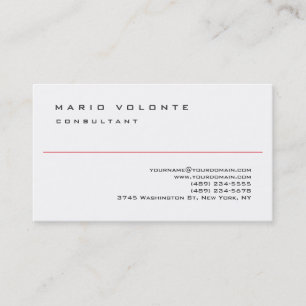 Schwarz Weiß Elegant Einfach Professionell Visitenkarte