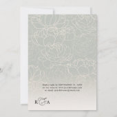 Schwarz-Weiß-Elegant-Kalligrafie-Skript Hochzeit Einladung (Rückseite)