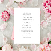 Schwarz-weiß Elegant Minimalistisch Einfach Tradit Save The Date