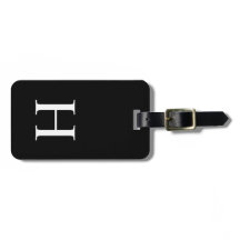 Schwarz-Weiß-Elegant Modernes Monogramm